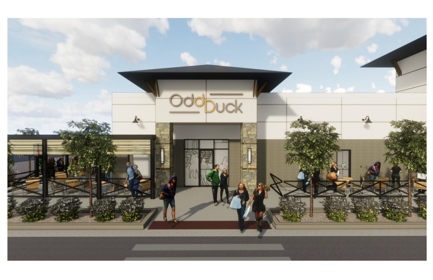 Rendering of Odd Duck entrance coming spring